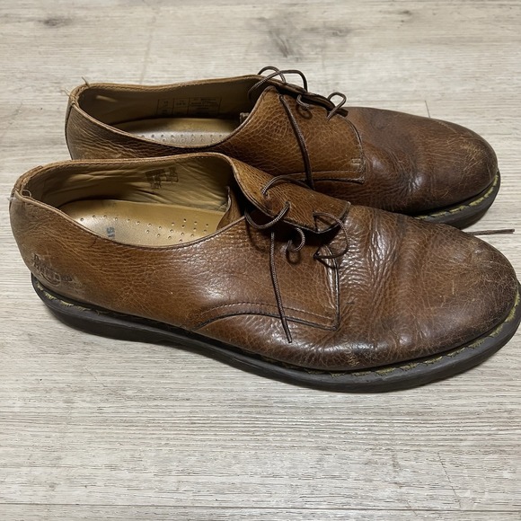 Dr Martens Shoes Mens 14 M Brown Bexley‎ Pebbled Leather 90s Y2K Punk Oi! main image 6